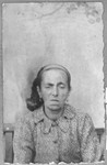 Portrait of Estrea Testa, wife of Shua Testa.  She lived at Yakchutseva 22 in Bitola.