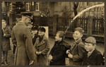 Alfred Meyer (1891-1945), Gauleiter Westfalen-Nord, and Rosenberg's state secretary for the Eastern occupied territories meets with a group of young boys during Rosenberg's visit to Muenster.