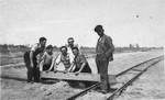 Polish Jews at forced labor in Kolbuszowa.