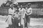 Group portrait of Jewish youth in the Kolbuszowa ghetto.