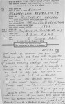 A letter written by Mordechai Rosenblat to Mendel Rozenblit on a form issued by the Jewish Search Bureau.