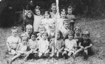 Children in a Jewish summer camp in Liegnitz.

Among those pictured is Wanda Szymeczko.