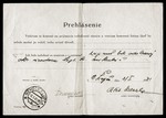 A document ordering Alexander Elbert to voluntarily relinquish his license to own a radio.