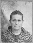Portrait of Dona Mosse, wife of Shabetai Mosse.  She lived at Karagoryeva 111 in Bitola.