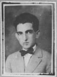 Portrait of Isak Massot.  He was a manufacturer.  He lived at Karagoryeva 52 in Bitola.