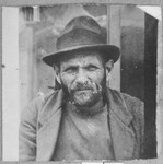 Portrait of Mordechai Mishulam.  He was a second-hand dealer.