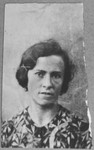 Portrait of Rebeka Pesso, wife of Isak Pesso.  She lived at Karagoryeva 23 in Bitola.