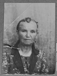 Portrait of Precia Pardo, wife of Solomon Pardo.  She lived on Sremska in Bitola.