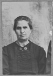 Portrait of Lea Pesso, wife of Mishulam Pesso.  She lived at Herzegovatska 37 in Bitola.
