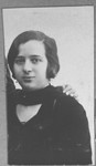 Portrait of Ida Pardo (patronymic: Mois).  She lived at Gen.