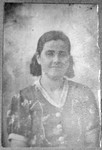 Portrait of Rekula Pardo, wife of Mair Pardo.  She lived at Karagoryeva 75 in Bitola.