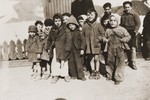 Children in the Rivesaltes detention camp.