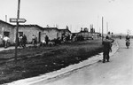 General view of the Zeilsheim displaced persons'  camp.
