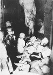 Emaciated children at an unidentified concentration camp in Croatia.