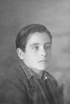 Portrait of a French boy named Amede Dutry, who was living at the Les Grillons children's home in Le Chambon during the German occupation of France.