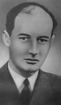 Portrait of Raoul Wallenberg.

The photo was returned by the Soviets to the Wallenberg family in 1990.