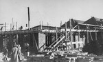 The construction of barracks at Oskar Schindler's armaments factory in Bruennlitz.