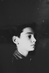 Portrait of an Austrian Jewish boy living in hiding at the Les Grillons children's home in Le Chambon during the German occupation of France.