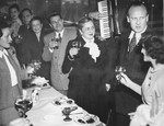 Early in 1949, a group of some 35 "Schindlerjuden" gathered privately at Aux Armes de Colmar, an Alsatian restaurant in the north of Paris, to celebrate their friend Oskar Schindler, who was then passing through the city.