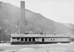 Exterior view of the crematorium in Ebensee, a sub-camp of Mauthausen.