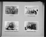 Page from a photo album of the Wasseralfingen DP camp showing members of the camp's administration.