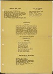 Third page of a program for a concert entitled "Voices in the Temple," directed by Alfred Auerbach that took place on August 30, 1938 at the Westend Synagogue in Frankfurt.