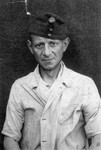 Portrait of Aladar Barber as a Jewish conscript in a Hungarian labor battalion in Sopronbanfalva.