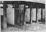 View of the latrines in the Jasenovac concentration camp.