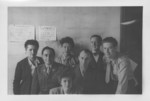 Group portrait of IMT Nuremberg trial interpreters.
