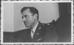 Portrait of Captain Turbidy, one of the commissioners hearing evidence at the IMT Nuremberg commission hearings investigating indicted Nazi organizations.