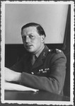 Portrait of Lt. Colonel Airey Neave, Chief Commissioner at the IMT Nuremberg commission hearings investigating indicted Nazi organizations.