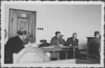 Field Marshall Albert von Kesselring testifies at the IMT Nuremberg commission hearings investigating indicted Nazi organizations.
