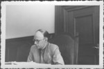 Portrait of I. Rasumov, Russian commissioner at the IMT Nuremberg commission hearings investigating indicted Nazi organizations.