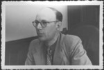 Portrait of I. Rasumov, Russian Commissioner at the IMT Nuremberg commission hearings investigating indicted Nazi organizations.