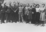 Group portrait of teachers at the Jewish school in Prague.