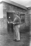 German Jewish refugee Joseph Berg prepares for Passover on his farm near Limuru, Kenya (Kiambu district), where his family found refuge during World War II.