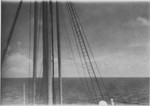 Photograph of one of the masts of the MS St. Louis.