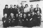 Group portrait of the Ovici family, a family of Jewish dwarf entertainers who survived Auschwitz.