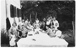 Jews and non-Jews attend a social gathering in the vineyard of Zvonko Kerstner in Ludbreg, Croatia

Among those pictured are Zvonko and Ivo Kerstner, Giza Deutsch and Ljudevit Vrancic.