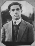 Portrait of Isak Koen, son of Aron Koen.  He was a student.
