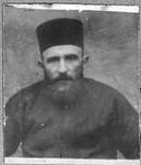 Portrait of Solomon Kassorla.  He was a rabbi.  He lived at Drinska 81 in Bitola.