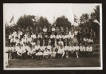 Group portrait of a Jewish sports team in Shanghai.