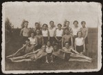 Group portrait of Jewish youth in Wielun.
