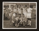 Group portrait of a Jewish sports team in Shanghai.