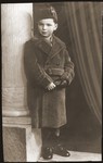Portrait of Maurice Szykman, donor's nephew.  He survived the war in hiding.