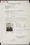 Affidavit in lieu of passport issued to the Jewish refugee child Benjamin Hirsch prior to his departure for the U.S.