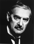 Portrait of  British Prime Minister Neville Chamberlain.