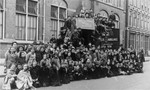 Group portrait of the students of the Rosh Pina Hebrew Day School in Amsterdam where Marion Kaufmann was a student.