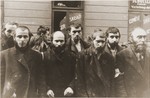 Religious Jews captured by the SS during the Warsaw ghetto uprising.
