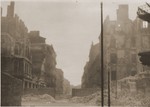 Ruins in the Warsaw ghetto after its destruction by the SS.